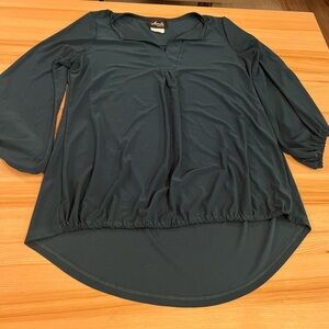 Elegant Hunter Green Women's Blouse